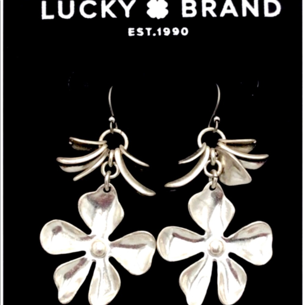 Lucky Brand🍀ST Floral Petal Drop Earrings - Picture 9 of 10
